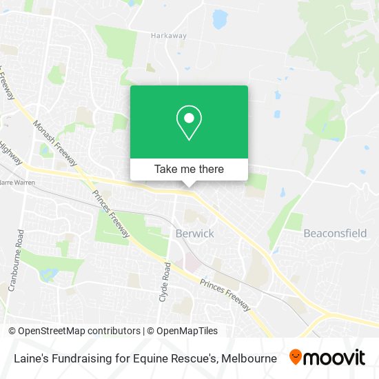 Mapa Laine's Fundraising for Equine Rescue's