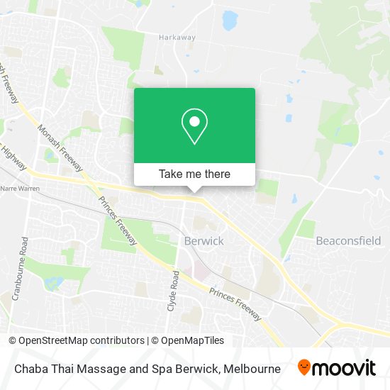 Mapa Chaba Thai Massage and Spa Berwick