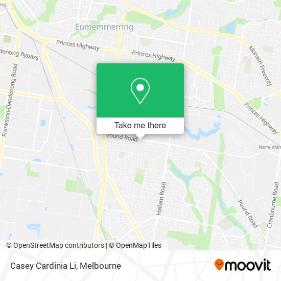 Mapa Casey Cardinia Li