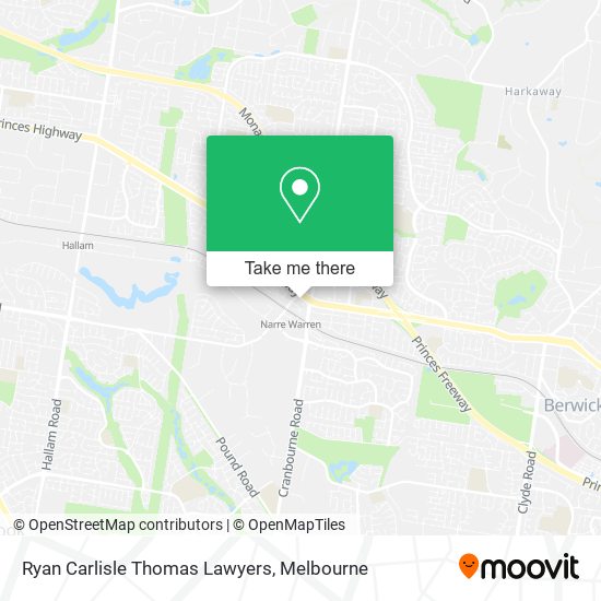 Mapa Ryan Carlisle Thomas Lawyers