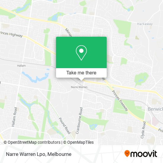 Mapa Narre Warren Lpo