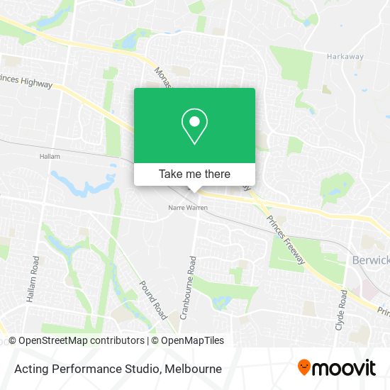 Acting Performance Studio map