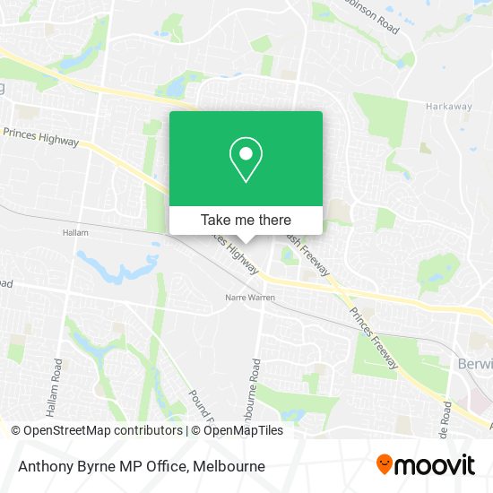 Anthony Byrne MP Office map