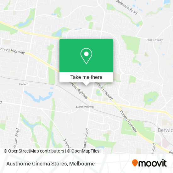 Austhome Cinema Stores map