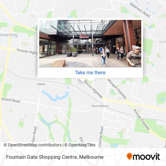 Mapa Fountain Gate Shopping Centre