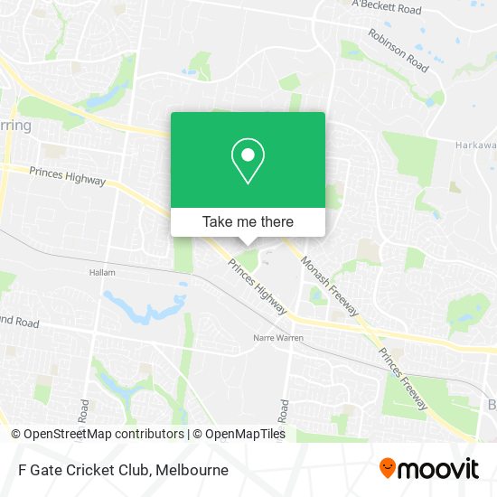 F Gate Cricket Club map