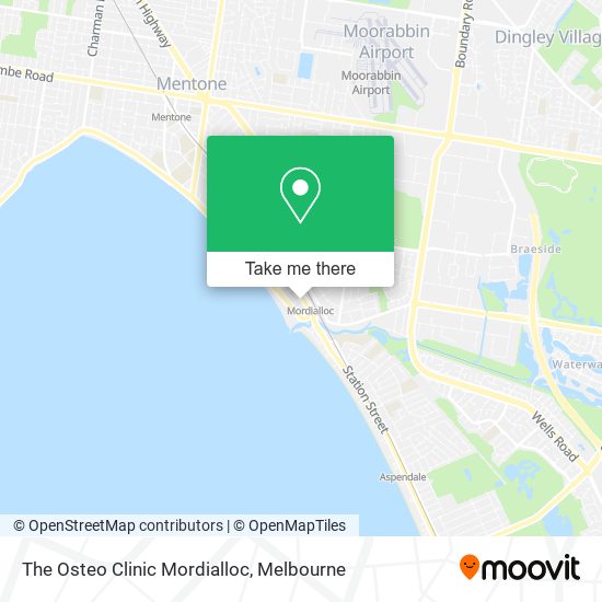 The Osteo Clinic Mordialloc map