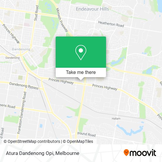 Atura Dandenong Opi map