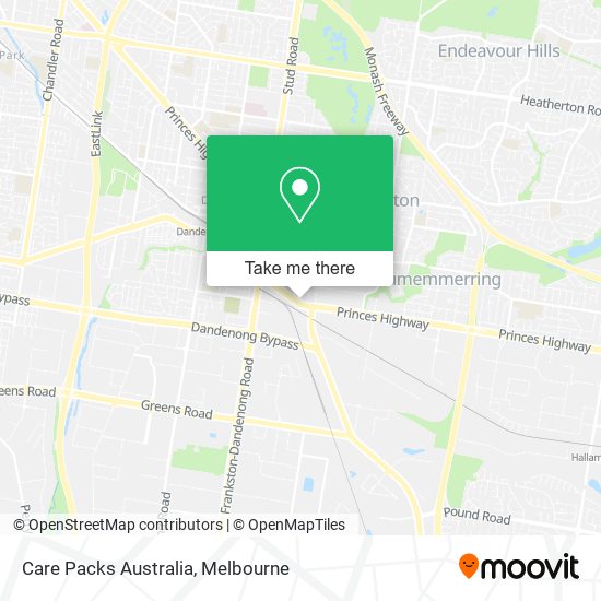 Care Packs Australia map