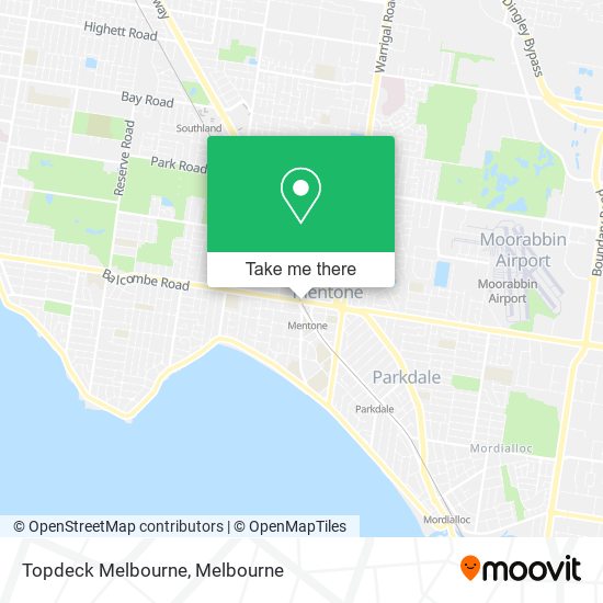 Topdeck Melbourne map
