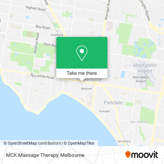 MCK Massage Therapy map