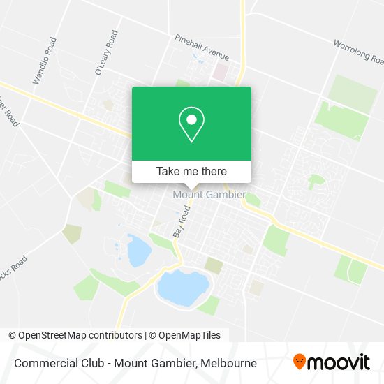 Commercial Club - Mount Gambier map