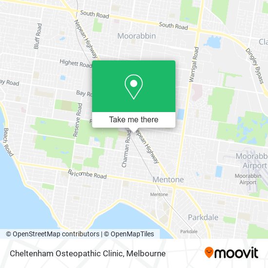 Cheltenham Osteopathic Clinic map