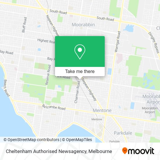 Mapa Cheltenham Authorised Newsagency