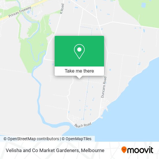 Velisha and Co Market Gardeners map