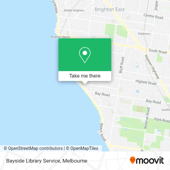 Mapa Bayside Library Service