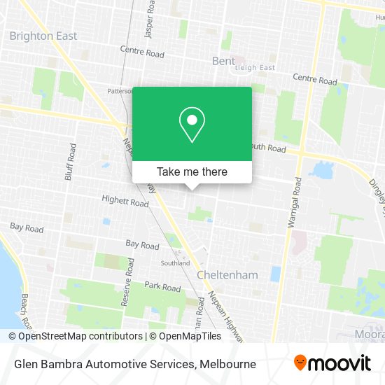 Mapa Glen Bambra Automotive Services