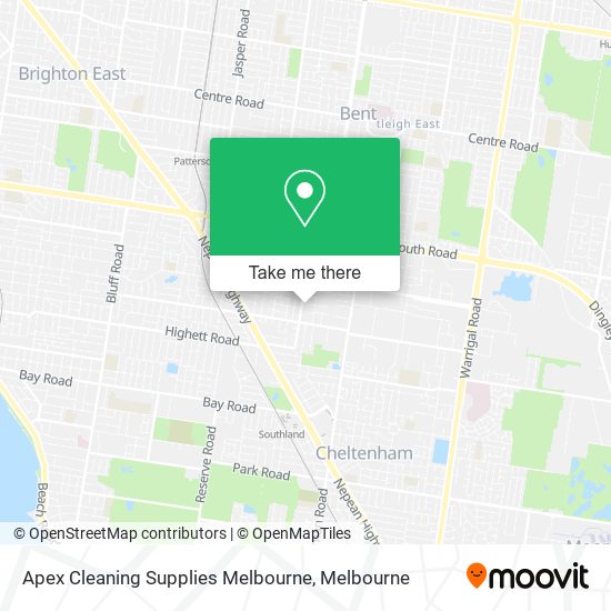 Mapa Apex Cleaning Supplies Melbourne