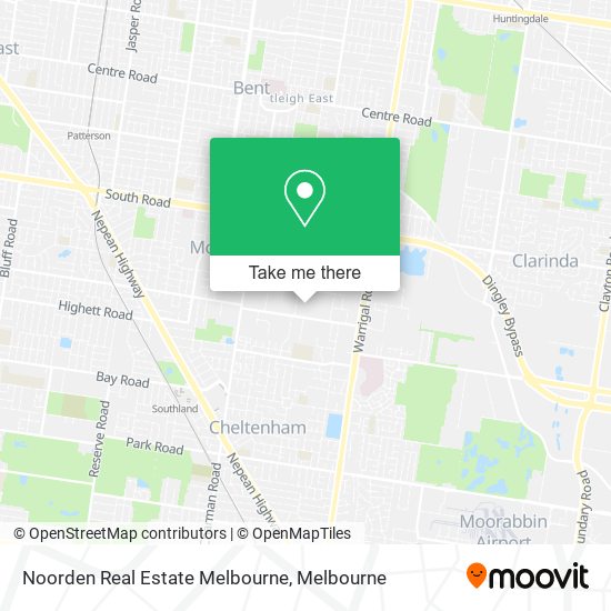 Noorden Real Estate Melbourne map