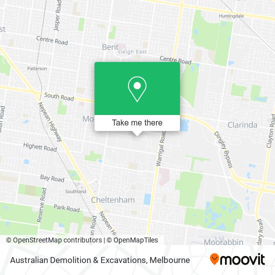 Australian Demolition & Excavations map