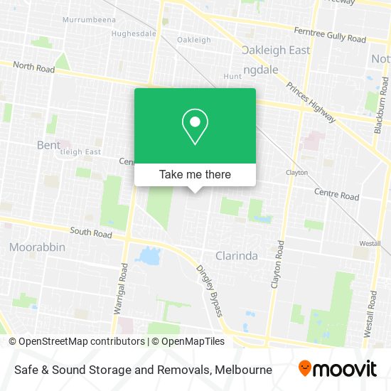 Safe & Sound Storage and Removals map