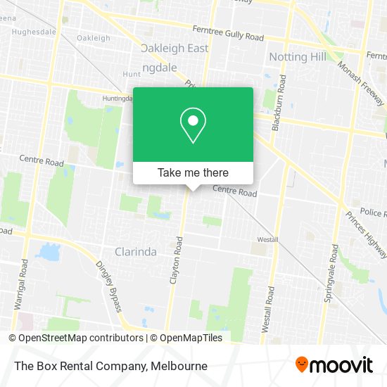 The Box Rental Company map