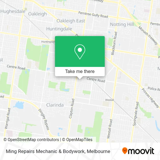 Mapa Ming Repairs Mechanic & Bodywork