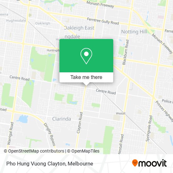 Pho Hung Vuong Clayton map