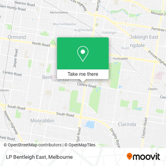 Mapa LP Bentleigh East