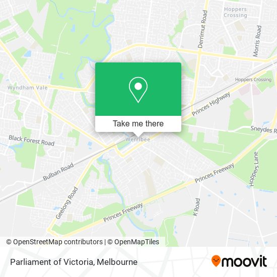 Mapa Parliament of Victoria