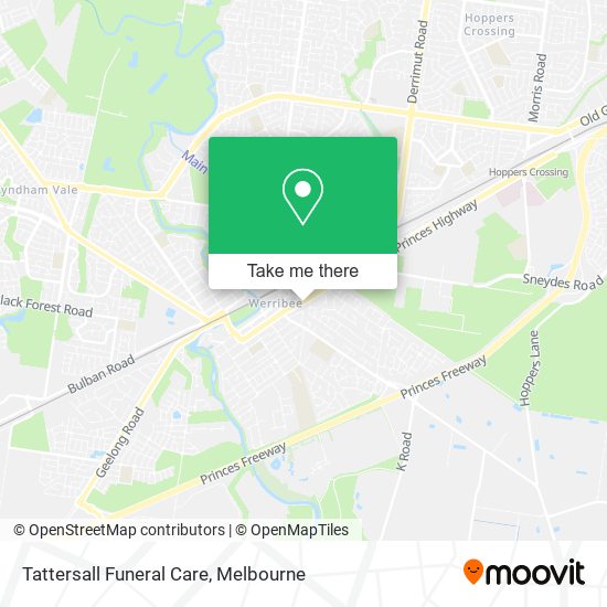 Tattersall Funeral Care map
