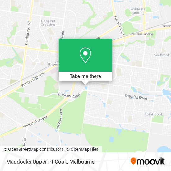 Maddocks Upper Pt Cook map