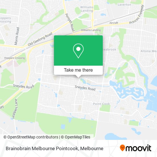 Brainobrain Melbourne Pointcook map