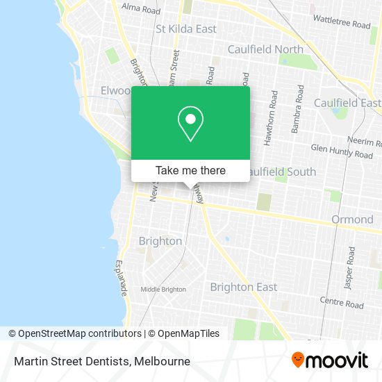 Martin Street Dentists map