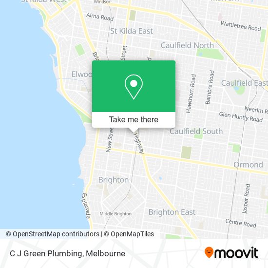 Mapa C J Green Plumbing