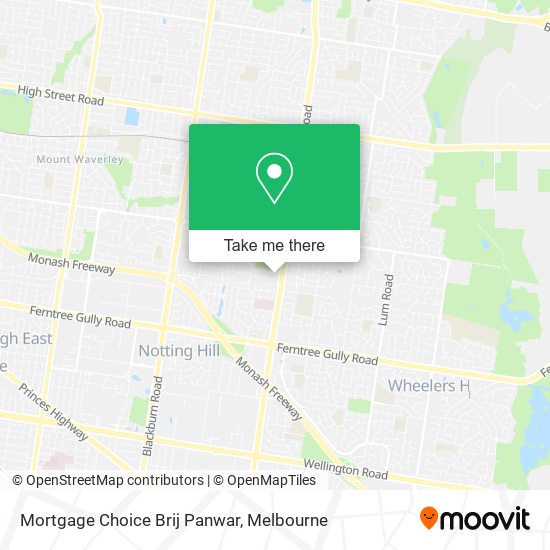 Mortgage Choice Brij Panwar map