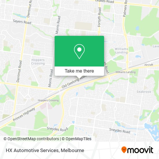 HX Automotive Services map