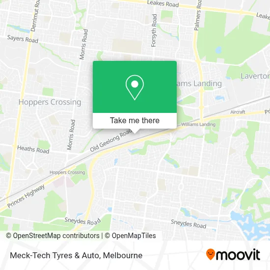 Mapa Meck-Tech Tyres & Auto