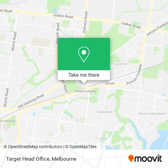 Target Head Office map