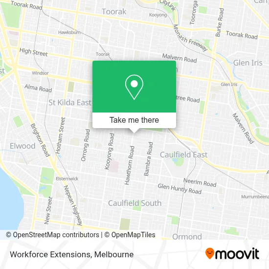 Workforce Extensions map