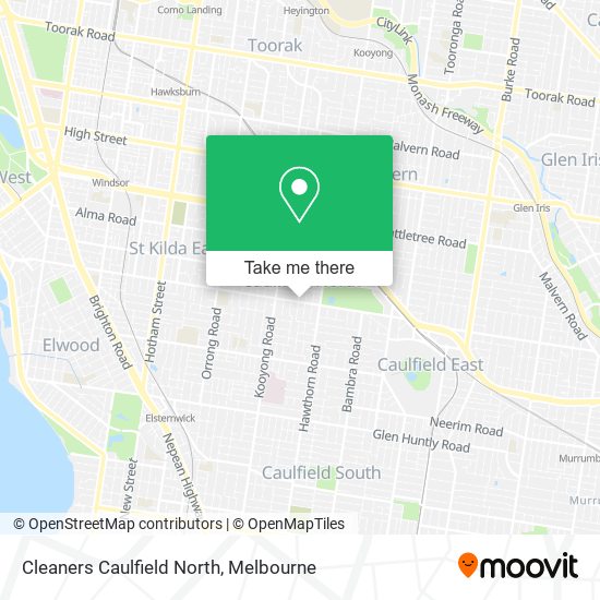 Cleaners Caulfield North map