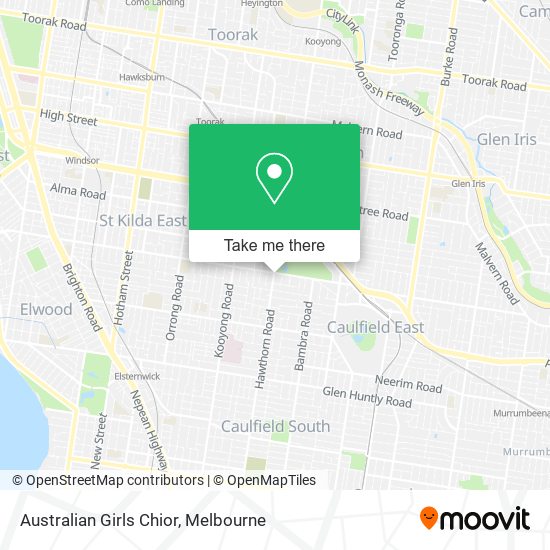 Mapa Australian Girls Chior