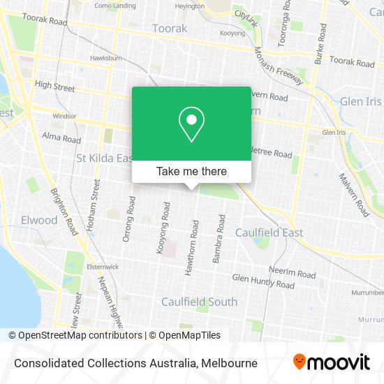 Consolidated Collections Australia map