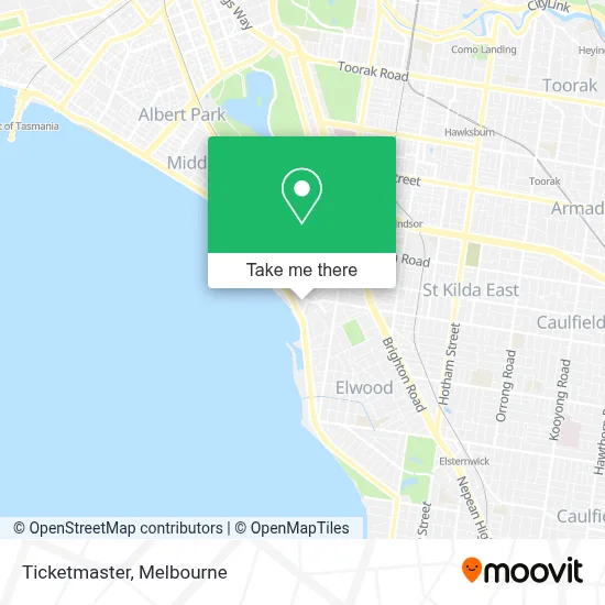 Mapa Ticketmaster