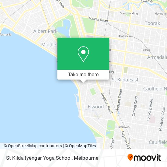 Mapa St Kilda Iyengar Yoga School