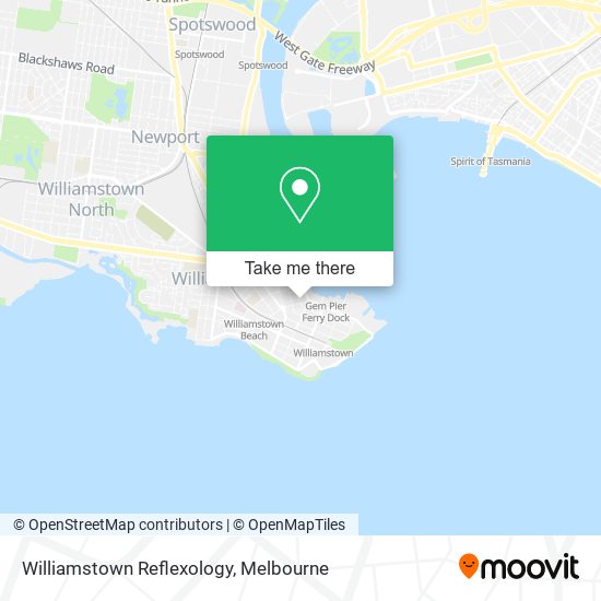 Mapa Williamstown Reflexology