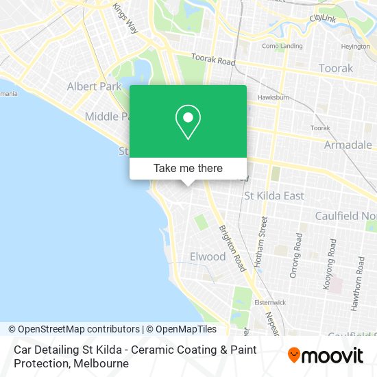 Car Detailing St Kilda - Ceramic Coating & Paint Protection map