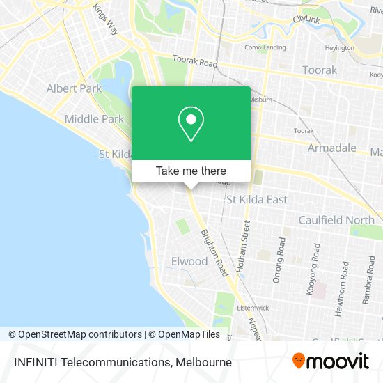 INFINITI Telecommunications map