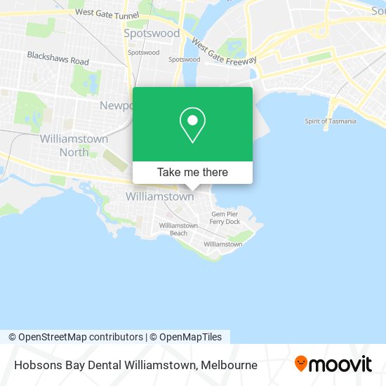 Mapa Hobsons Bay Dental Williamstown