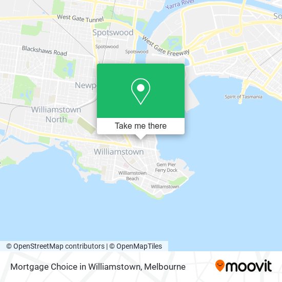 Mortgage Choice in Williamstown map